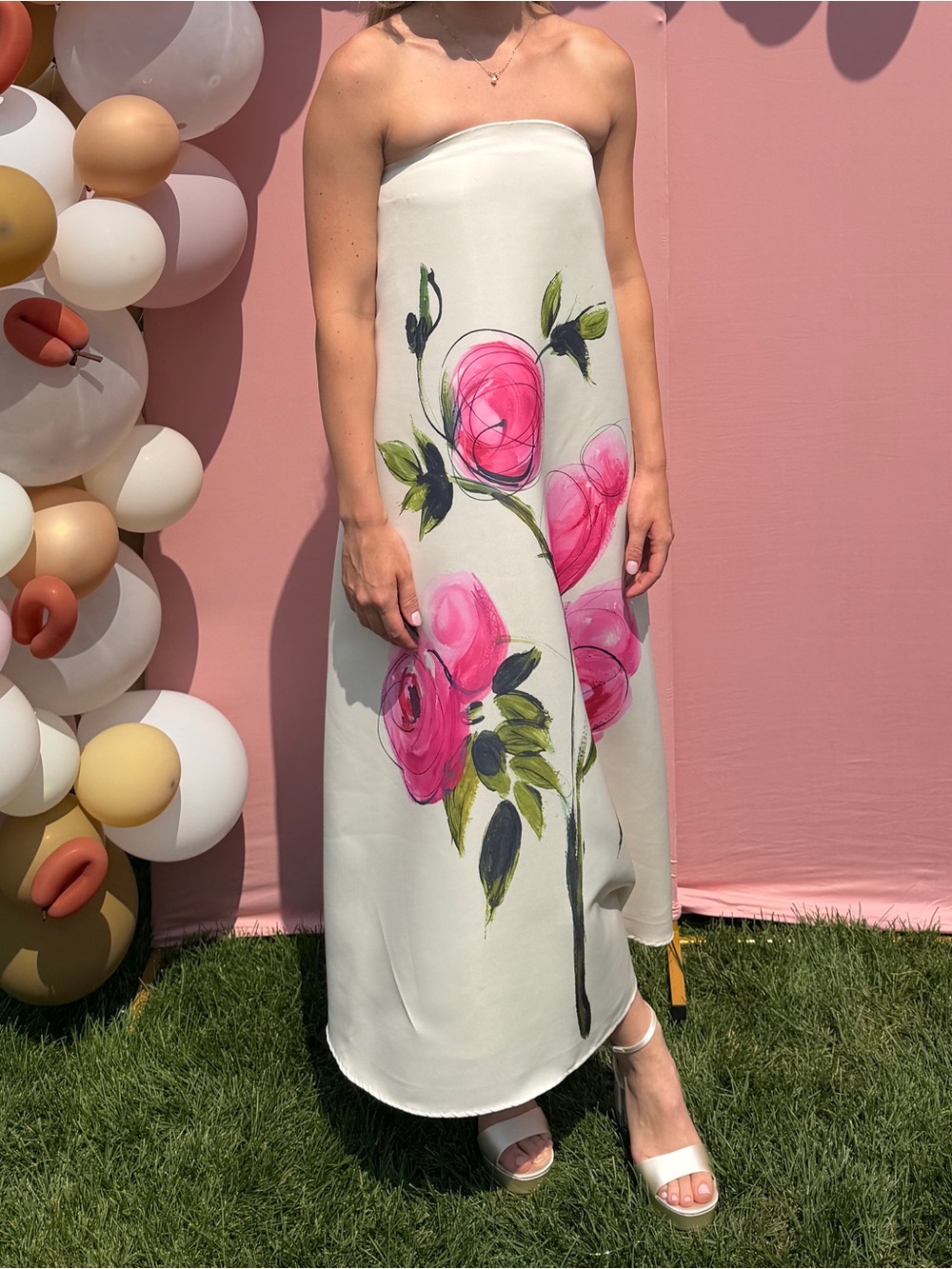 Cocolillys Isla Dress in Pink Rose